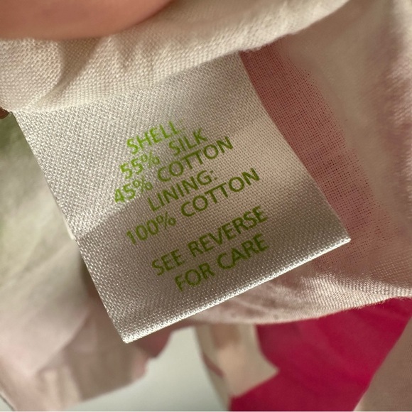 Lilly Pulitzer Silk Cotton Mini Strapless Dress Size 2 Y2K - Picture 4 of 9